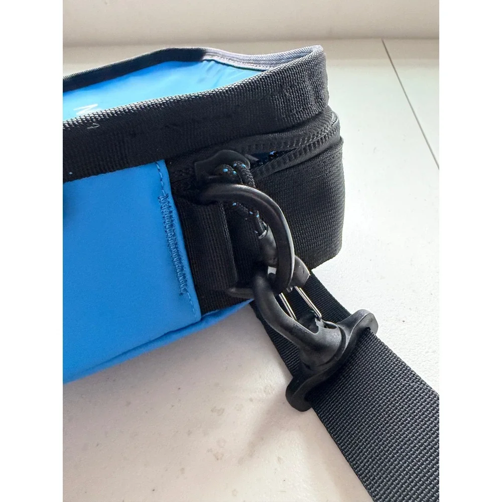 The North Face Explore Bardu II Crossbody Bag Banff Blue Black Logo NF0A3VWS